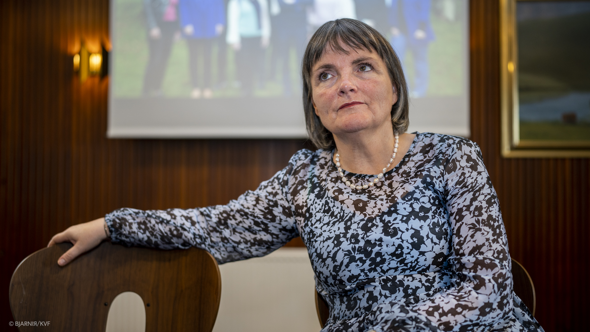 Anita á Fríðriksmørk, Tjóðveldi, tíðindafundur 169 Kringvarp Føroya