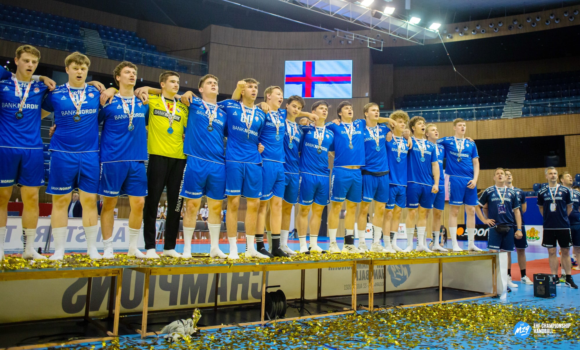 U20 Handball Faroes beat Denmark Kringvarp Føroya