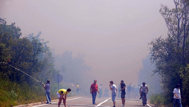 skógareldur í selce kroatia