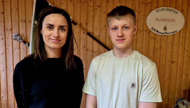 Sanna Brandal og Pætur Sundsskarð, skótarnir í Klaksvík 80 ár