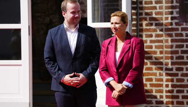 Beinir Johannesen og Mette Frederiksen