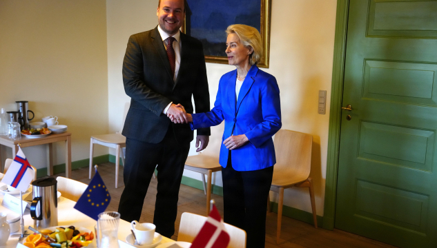 Ursula von der Leyen og Beinir Johannesen