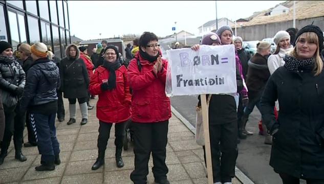 pedagogar í verkfalli