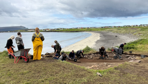 Útgrevstur á Sondum, útgrevstur á Sandi