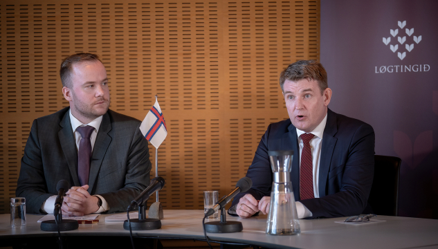 løgtingsvalið 2026, samgongan 2026, Aksel V. Johannesen, Beinir Johannesen, mynd: Bjarni