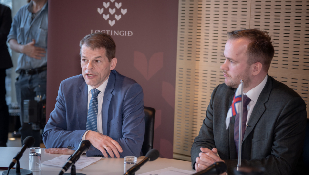 Løgtingsvalið 2026, samgonga 2026, Beinir Johannesen, Bárður á Steig Nielsen, Aksel V. Johannesen, mynd: Bjarni