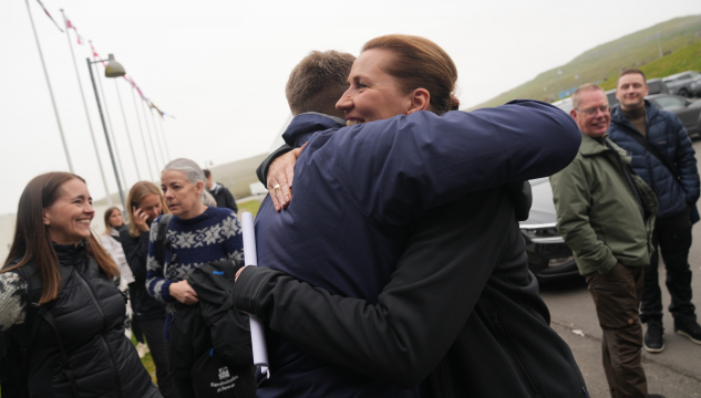 Aksel V. Johannesen og Mette Frederiksen