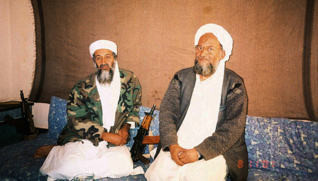 al-Zawahiri og Osama bin Laden  - Mynd: Ritzau Scanpix