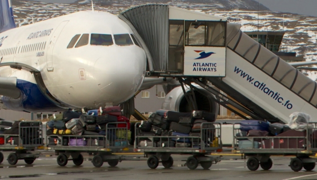 Atlantic Airways, Airbus A319, flogferðsla, Vága floghavn, viðføri