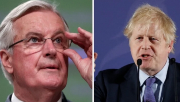 Michel Barnier og Boris Johnson