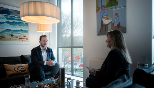 løgtingsvalið 2026, val, Beinir Johannesen, Bjørt Samuelsen, mynd: Bjarni