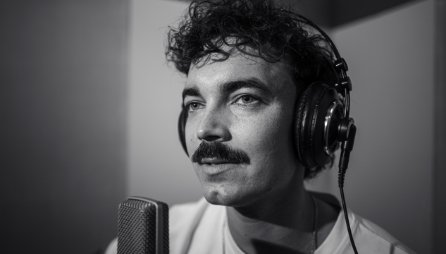 Beinleiðis úr studio 5, Benjamin Rajani,  myndir: Bjarni Árting Rubeksen