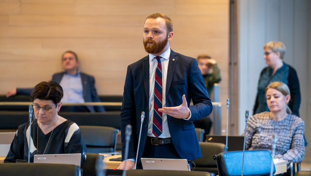 Bjarni Kárason Petersen, Framsókn, løgtingsarbeiði