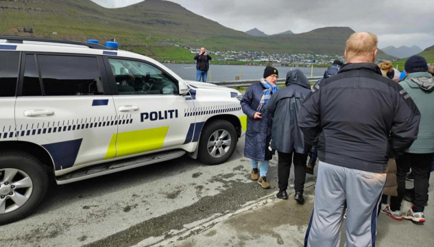 Verkfall og blokada í Klaksvík - Mynd: Norðlýsið