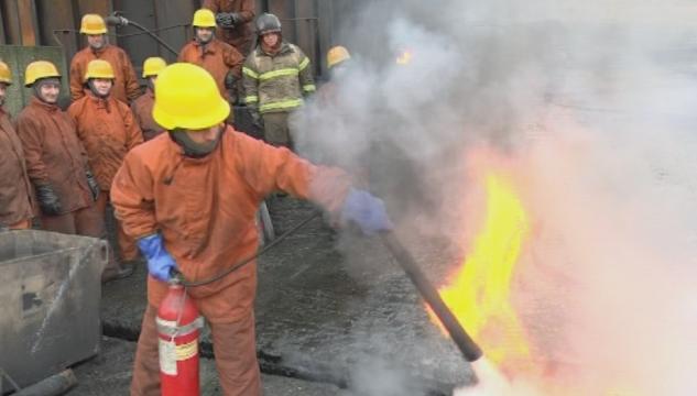 Brandskúli við Áir, Eldsløkking