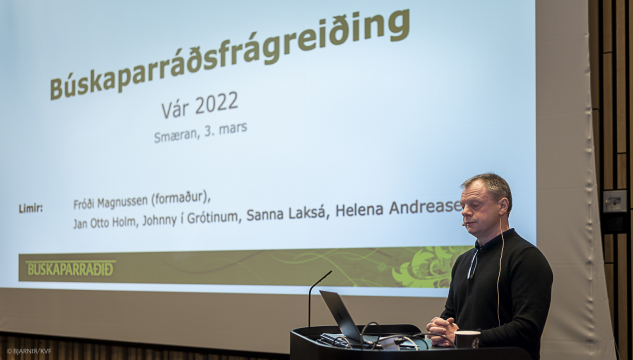 Fróði Magnussen form. í Búskaparráðnum