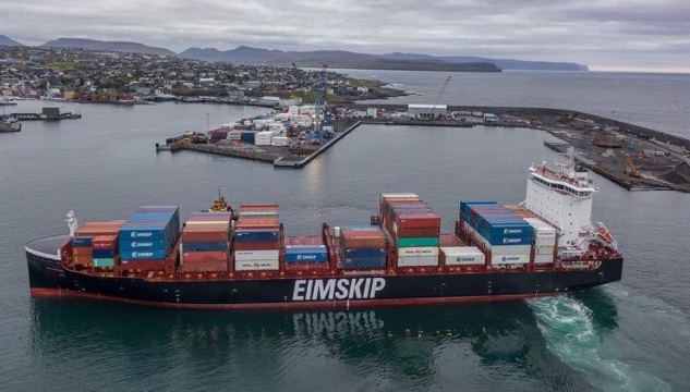 Dettifoss, Tórshavnar havn, Faroe Ship, farmaskip, farmur, Eimskip  - Mynd: Faroe Ship