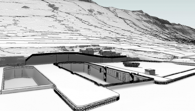 Dokk á Skála, Skáli, nýggj dokk á Skála