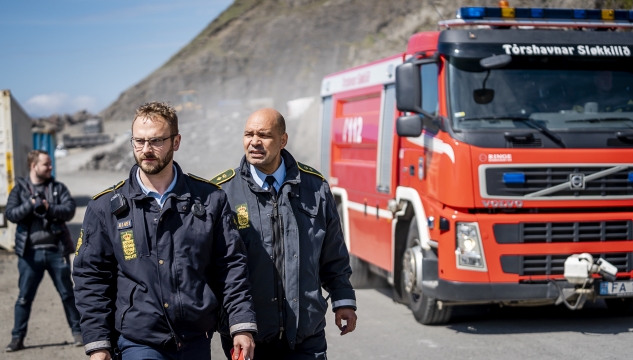 John Martin Olsen,løgreglumaður, eldur í Sandoyartunlinum