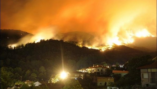 skógareldur í spania