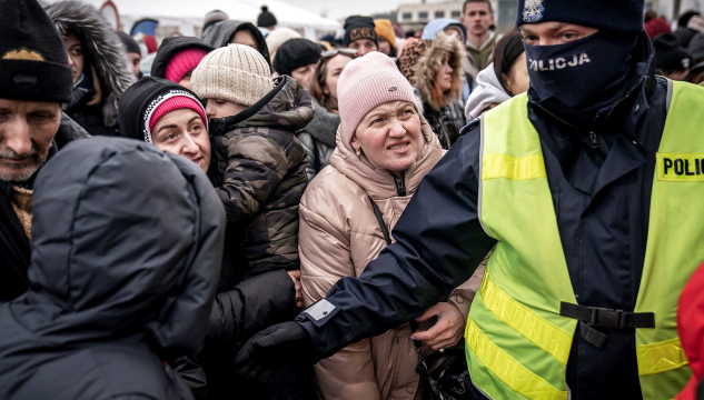 Flóttafólk úr Ukraina - Mynd: Ritzau Scanpix