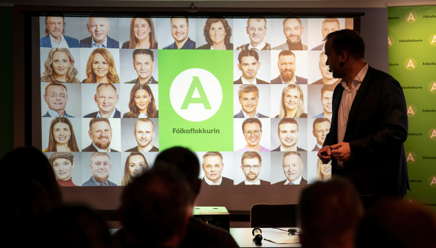 Løgtingsvalið 2026, Fólkaflokkurin tíðindafund, mynd: Bjarni
