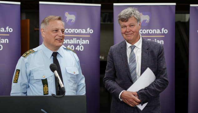 Fútin, Landslæknin, Corona, Korona, Covid-19, tíðindafundur,