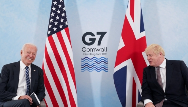 G7-toppfundur, Joe Biden og Boris Johnson