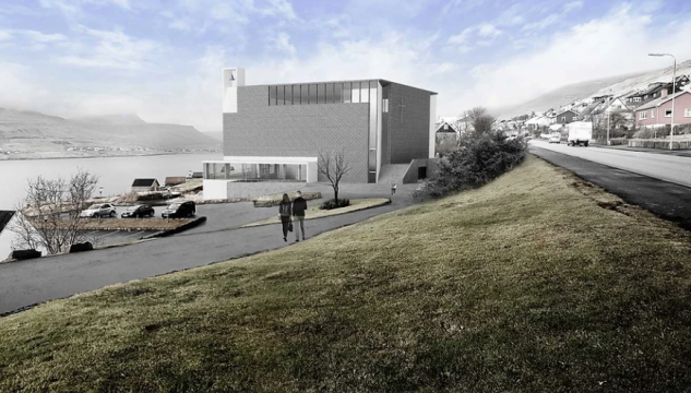 Kirkja á Glyvrum, nýggj kirkja á Glyvrum