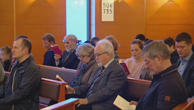 guðstænasta, 24012016, Hoyvíkar kirkja, fólkakirkjan