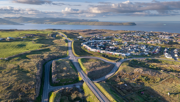 Havnarvegurin, Tórshavnar kommuna, mynd: Bjarni Árting Rubeksen