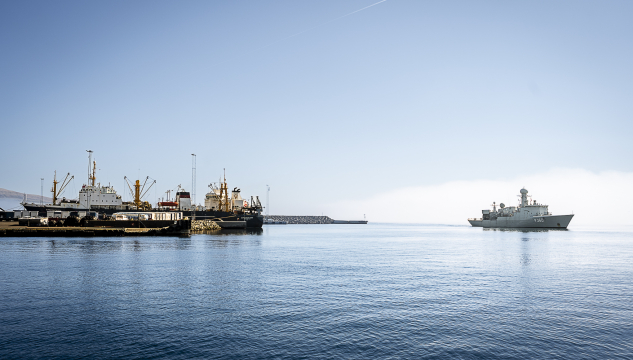 russisk skip á Havnini, russisk skip, Hvidbjørnen