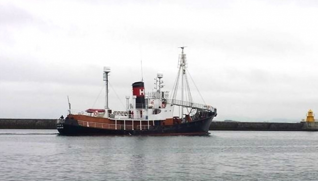 Hvalur 8, íslendskur hvalabátur - Mynd: Josef Agir Stefansson, Marine Traffic.com