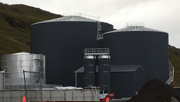 Førka, Biogassverk, Biogass, Biogassverkið á Skarðshjalla