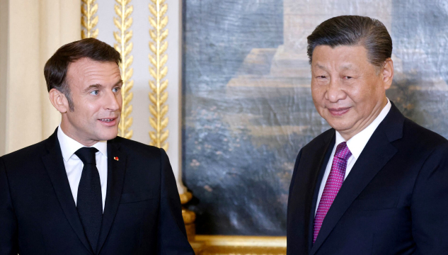 Emmanuel Macrong og Xi Jinping