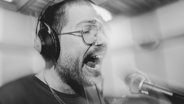 Joe & The Shitboys, Beinleiðis úr studio 5, mynd: Bjarni Árting Rubeksen