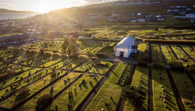 Kirkjugarðurin í Havn - Mynd: Hagstovan