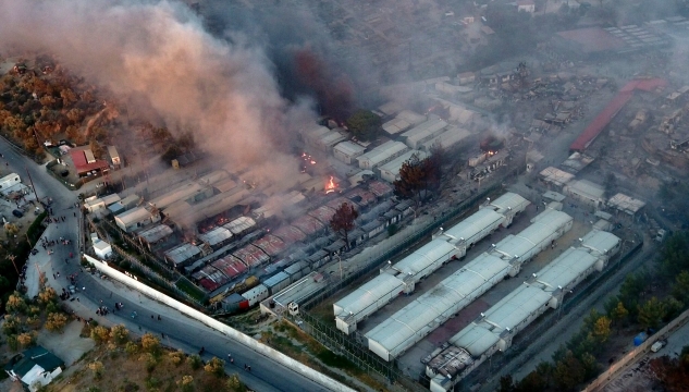 Flóttafólkalega á Lesbos, Lesbos