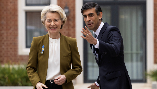 Ursula von der Leyen og Rishi Sunak