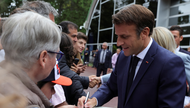 Emmanuel Macron  - Mynd: RitzauScanpix