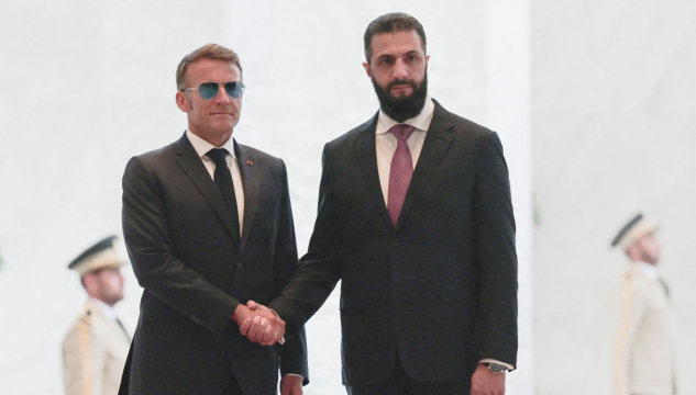 Emmanuel Macron í Sýrialandi