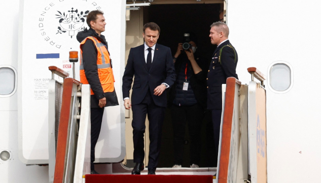 Emmanel Macron í Kina