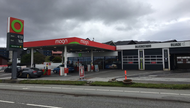 Orkufelagið Magn, bensinstøð hjá Magn