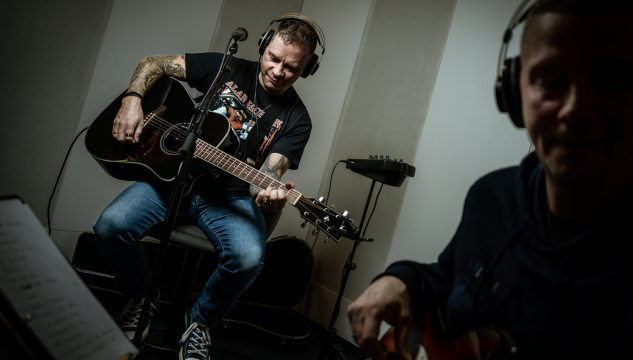 Beinleiðis úr studio 5, Magni Christiansen v/ bólki,  mynd: BR