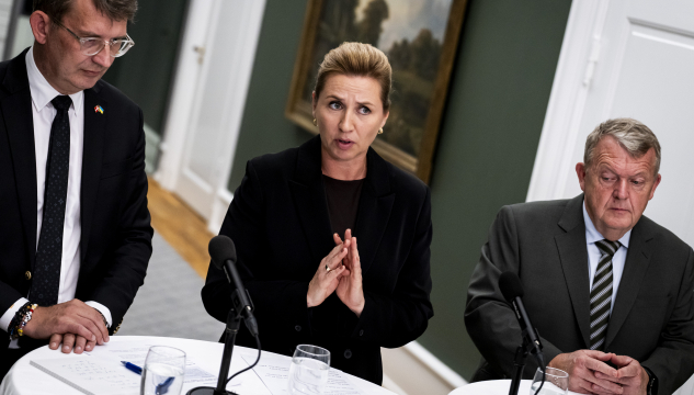 Mette Frederiksen, Troels Lund Poulsen og Lars Løkke Rasmussen