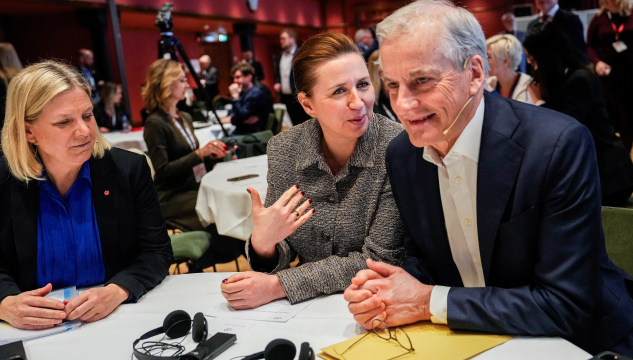 Mette Frederiksen og Jonas Gahr Støre