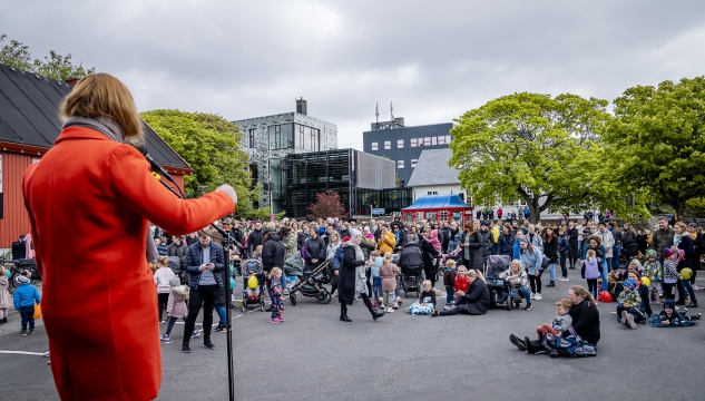 pedagogverkfallið 2021, mótmalistiltak á Vaglinum