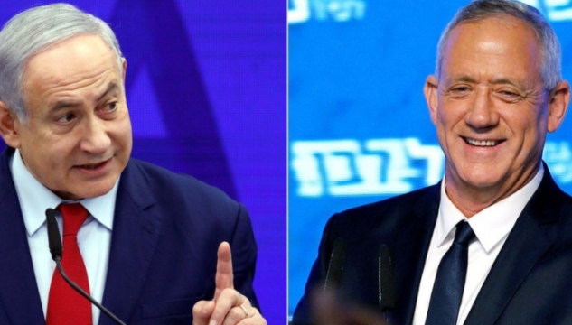 Benjamin Netanyahu og Benny Gantz