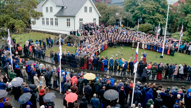ólavsøkukórið, ólavsøka, mynd: Bjarni Árting Rubeksen