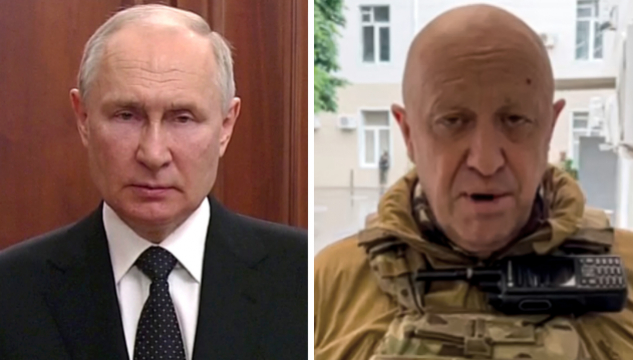 Vladimir Putin og Jevgeny Prigozhin